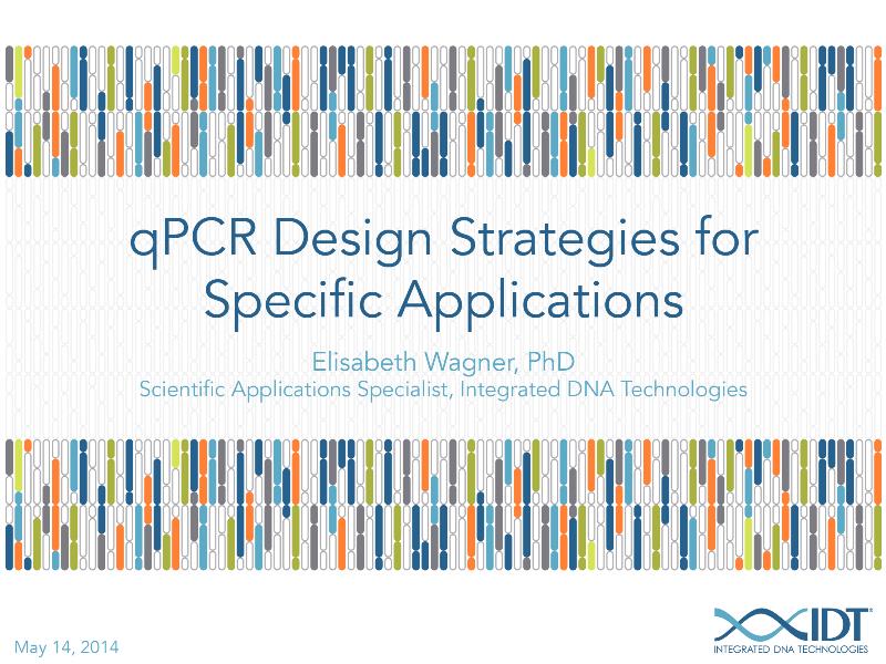 qPCRdesignstrategiesforspecificapplications