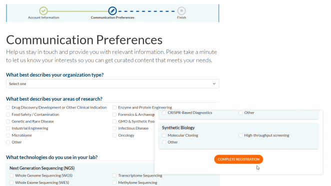 How to create an account
